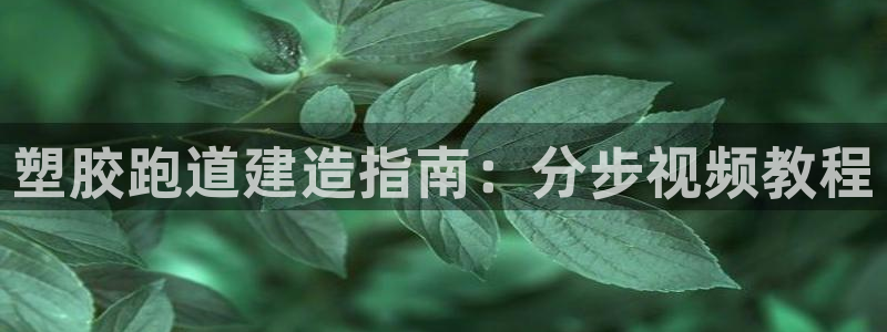 谈球吧官网下载：塑胶跑道建造指南：分步视频教程