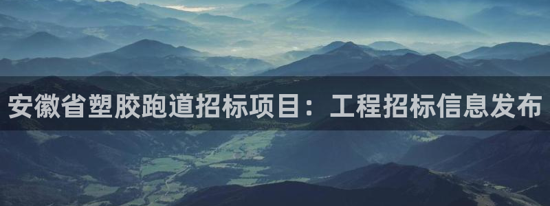 谈球吧官网下载：安徽省塑胶跑道招标项目：工程招标信息发布