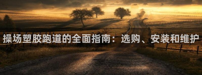 谈球吧-体育赛事：操场塑胶跑道的全面指南：选购、安装和维护