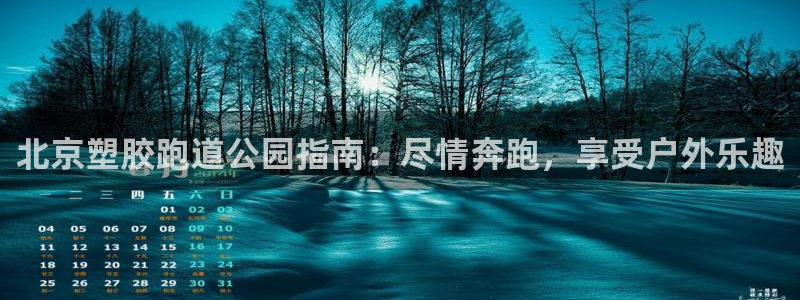 谈球吧官网在线入口手机版免费观看：北京塑胶跑道公园指南：尽情奔跑，享受户外乐趣