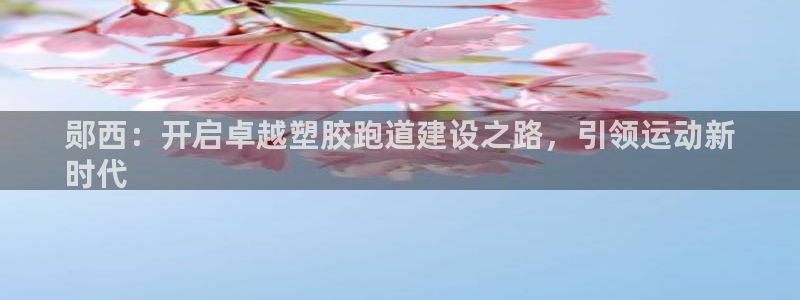 谈球吧登录地址：郧西：开启卓越塑胶跑道建设之路，引领运动新
时代