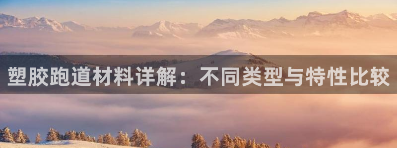 谈球吧官网在线入口免费观看高清：塑胶跑道材料详解：不同类型与特性比较