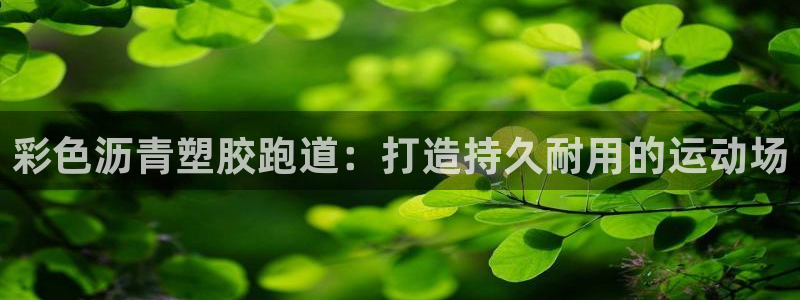 谈球吧平台app下载网址：彩色沥青塑胶跑道：打造持久