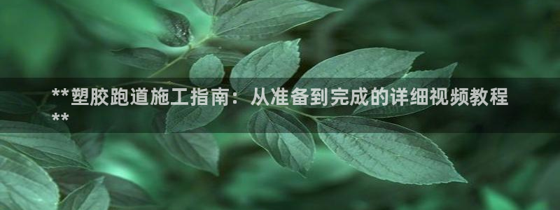 谈球吧打不开了：**塑胶跑道施工指南：从准备到完成的详细视频教程
**